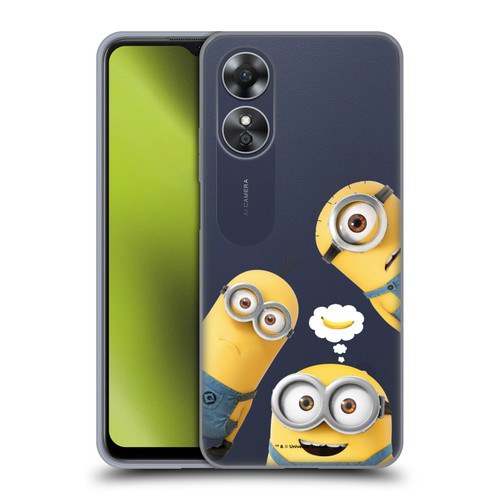 Despicable Me Funny Minions Banana Soft Gel Case for OPPO A17