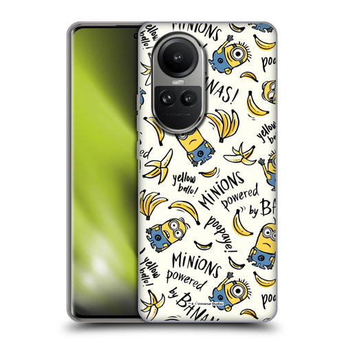 Despicable Me Minion Graphics Banana Doodle Pattern Soft Gel Case for OPPO Reno10 5G / Reno10 Pro 5G
