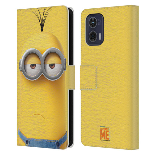 Despicable Me Full Face Minions Kevin Leather Book Wallet Case Cover For Motorola Moto G73 5G