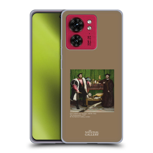 The National Gallery People Holbein The Ambassadors Soft Gel Case for Motorola Moto Edge 40