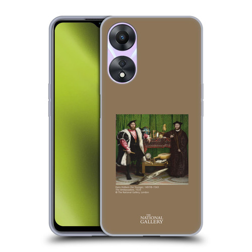 The National Gallery People Holbein The Ambassadors Soft Gel Case for OPPO A78 5G