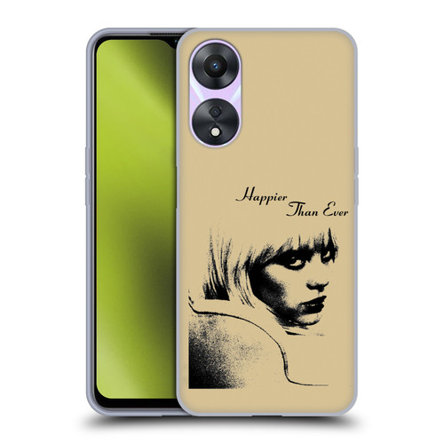 Billie Eilish Happier Than Ever Album Image Soft Gel Case for OPPO A78 4G