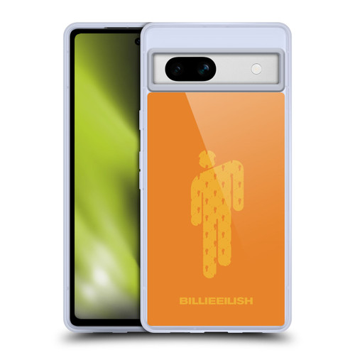 Billie Eilish Key Art Blohsh Orange Soft Gel Case for Google Pixel 7a
