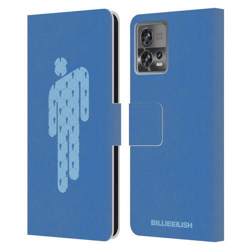 Billie Eilish Key Art Blohsh Blue Leather Book Wallet Case Cover For Motorola Moto Edge 30 Fusion