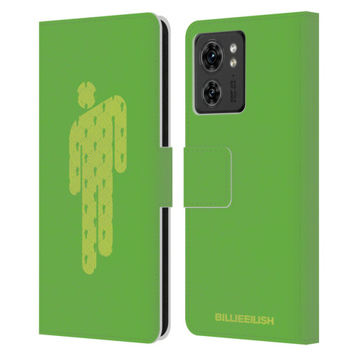 Billie Eilish Key Art Blohsh Green Leather Book Wallet Case Cover For Motorola Moto Edge 40