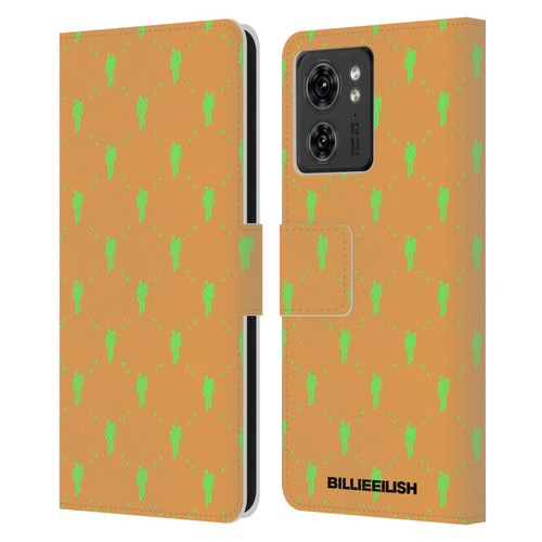Billie Eilish Key Art Blohsh Pattern Leather Book Wallet Case Cover For Motorola Moto Edge 40