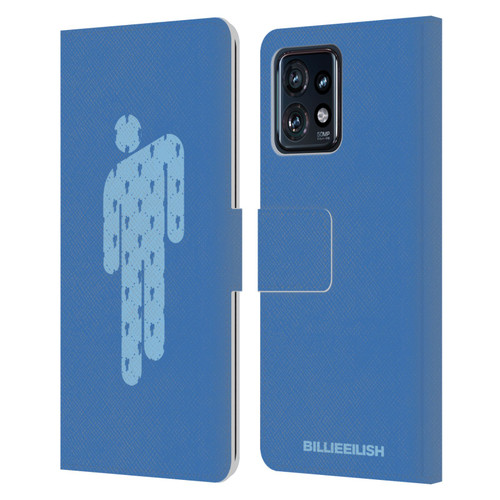 Billie Eilish Key Art Blohsh Blue Leather Book Wallet Case Cover For Motorola Moto Edge 40 Pro