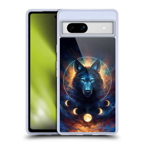 Jonas "JoJoesArt" Jödicke Wildlife 2 Dreamcatcher Wolf Soft Gel Case for Google Pixel 7a