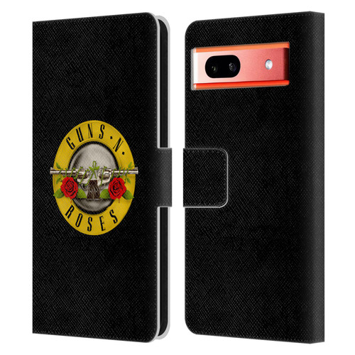 Guns N' Roses Key Art Bullet Logo Leather Book Wallet Case Cover For Google Pixel 7a