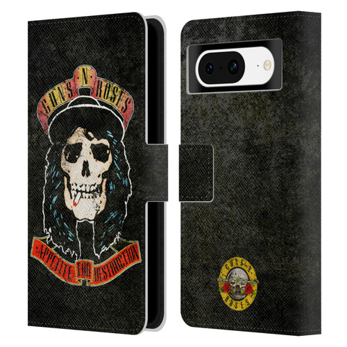 Guns N' Roses Vintage Stradlin Leather Book Wallet Case Cover For Google Pixel 8