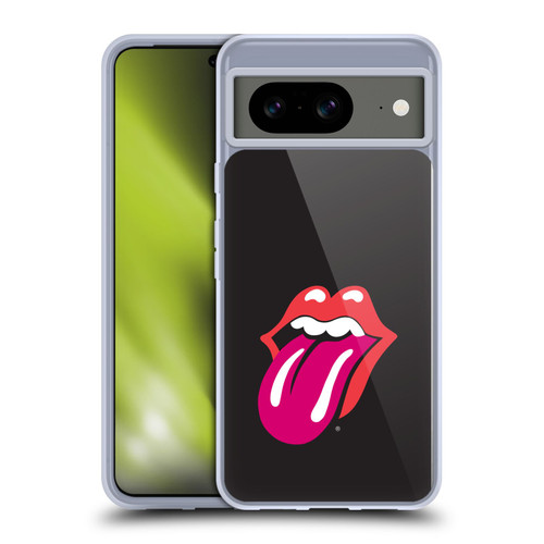 The Rolling Stones Graphics Pink Tongue Soft Gel Case for Google Pixel 8