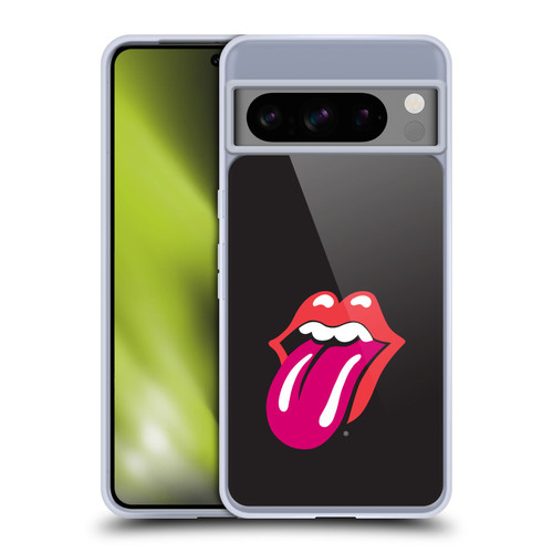 The Rolling Stones Graphics Pink Tongue Soft Gel Case for Google Pixel 8 Pro