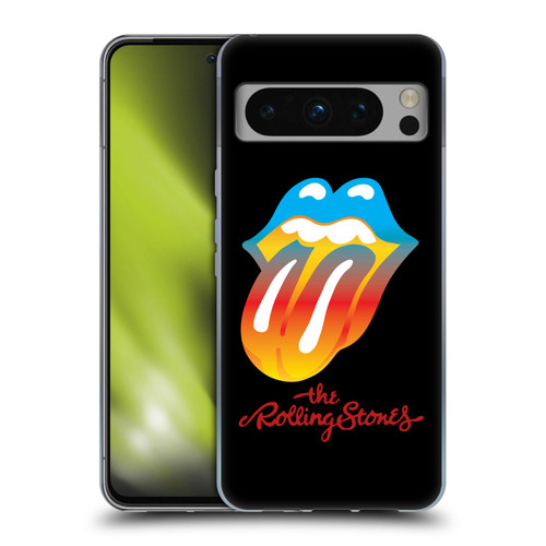 The Rolling Stones Graphics Rainbow Tongue Soft Gel Case for Google Pixel 8 Pro