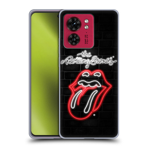 The Rolling Stones Licks Collection Neon Soft Gel Case for Motorola Moto Edge 40