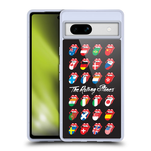 The Rolling Stones Licks Collection Flag Poster Soft Gel Case for Google Pixel 7a