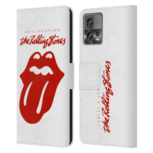 The Rolling Stones Graphics Ladies and Gentlemen Movie Leather Book Wallet Case Cover For Motorola Moto Edge 30 Fusion