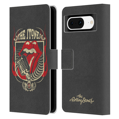The Rolling Stones Key Art Jumbo Tongue Leather Book Wallet Case Cover For Google Pixel 8