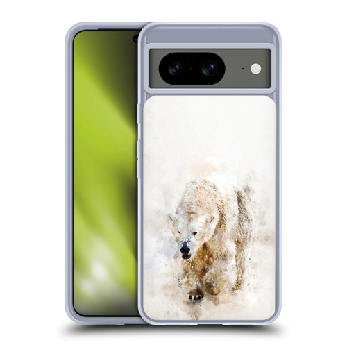 Simone Gatterwe Animals 2 Abstract Polar Bear Soft Gel Case for Google Pixel 8
