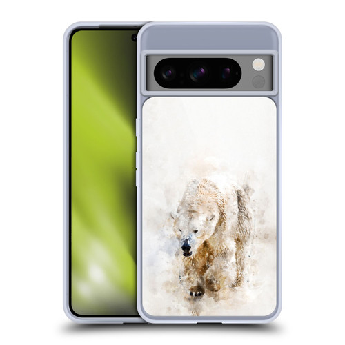 Simone Gatterwe Animals 2 Abstract Polar Bear Soft Gel Case for Google Pixel 8 Pro