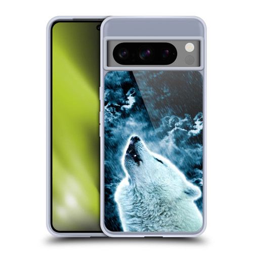 Simone Gatterwe Animals 2 Howling Wolf Soft Gel Case for Google Pixel 8 Pro