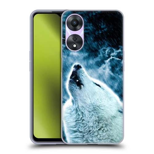 Simone Gatterwe Animals 2 Howling Wolf Soft Gel Case for OPPO A78 4G