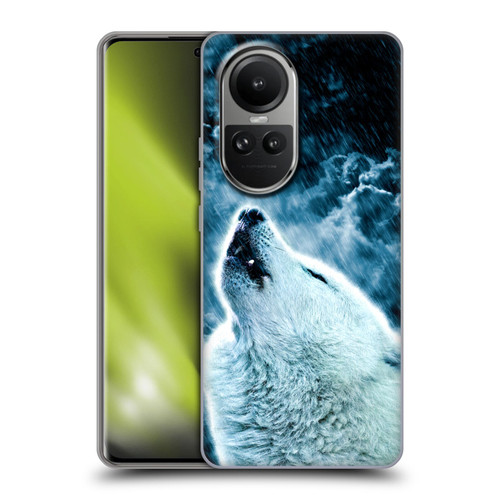 Simone Gatterwe Animals 2 Howling Wolf Soft Gel Case for OPPO Reno10 5G / Reno10 Pro 5G