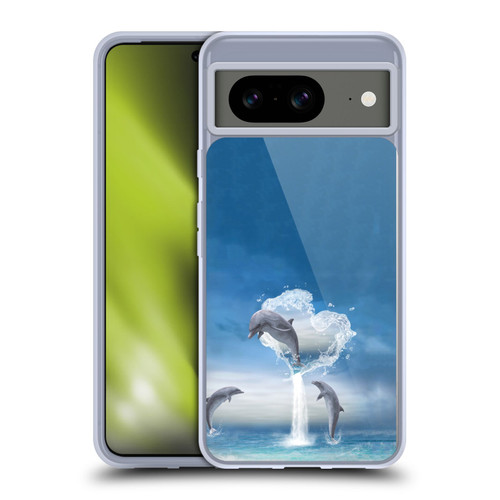 Simone Gatterwe Dolphins Lovers Soft Gel Case for Google Pixel 8