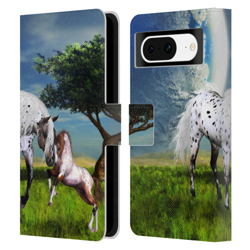 Simone Gatterwe Horses Love Forever Leather Book Wallet Case Cover For Google Pixel 8