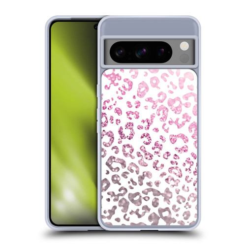 Monika Strigel Animal Print Glitter Pink Soft Gel Case for Google Pixel 8 Pro