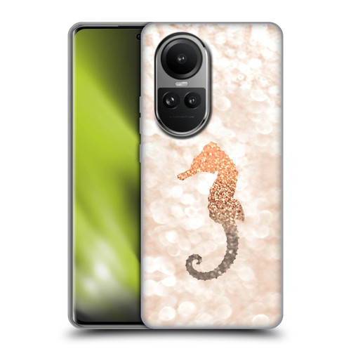 Monika Strigel Champagne Gold Seahorse Soft Gel Case for OPPO Reno10 5G / Reno10 Pro 5G