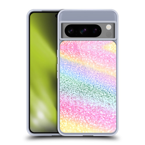 Monika Strigel Glitter Collection Unircorn Rainbow Soft Gel Case for Google Pixel 8 Pro
