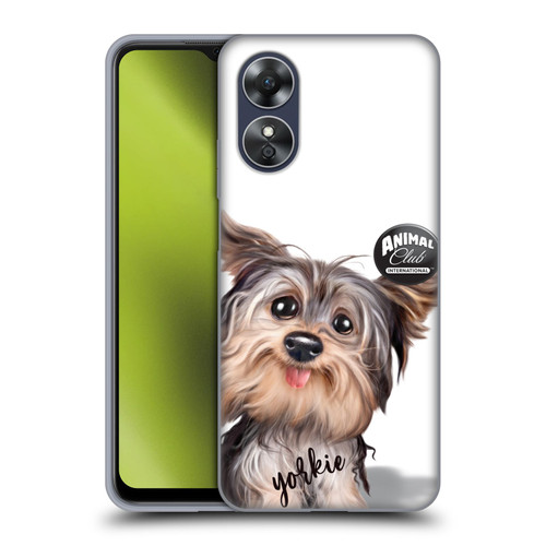 Animal Club International Faces Yorkie Soft Gel Case for OPPO A17