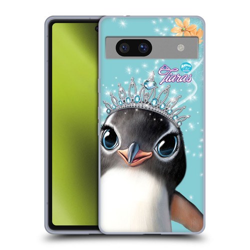 Animal Club International Royal Faces Penguin Soft Gel Case for Google Pixel 7a