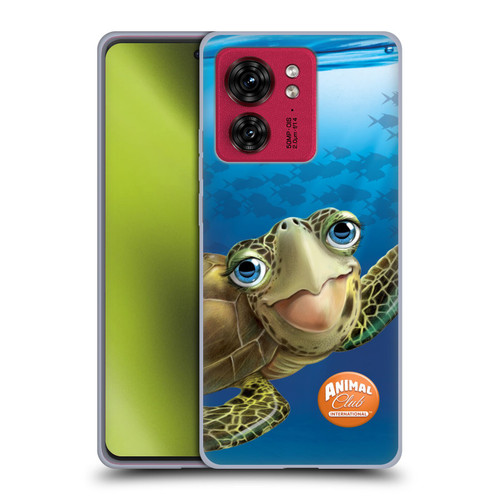 Animal Club International Underwater Sea Turtle Soft Gel Case for Motorola Moto Edge 40