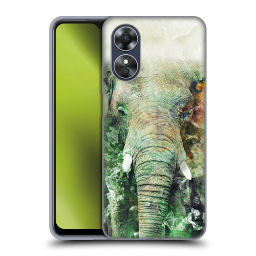 Riza Peker Animals Elephant Soft Gel Case for OPPO A17