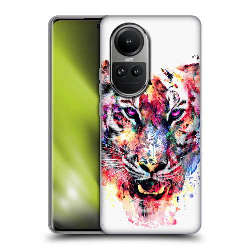 Riza Peker Animals Eye Of The Tiger Soft Gel Case for OPPO Reno10 5G / Reno10 Pro 5G