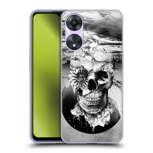 Riza Peker Skulls 6 Black And White 2 Soft Gel Case for OPPO A78 4G