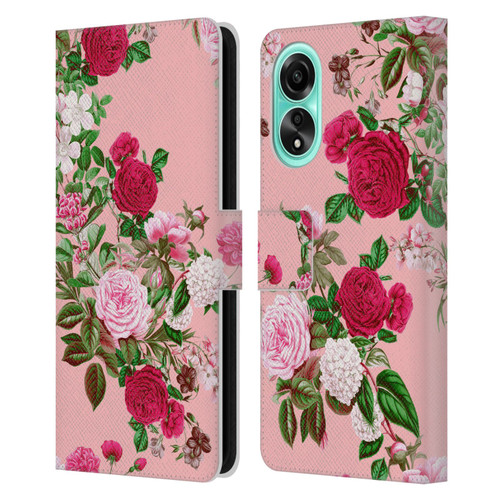 Riza Peker Florals Romance Leather Book Wallet Case Cover For OPPO A78 4G