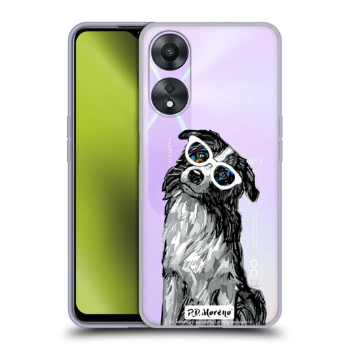 P.D. Moreno Black And White Dogs Border Collie Soft Gel Case for OPPO A78 4G