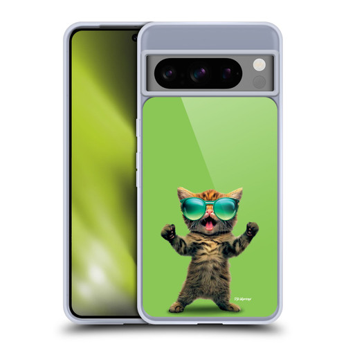 P.D. Moreno Furry Fun Artwork Cat Sunglasses Soft Gel Case for Google Pixel 8 Pro