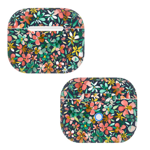 Ninola Assorted Colourful Petals Green Vinyl Sticker Skin Decal Cover for Apple AirPods 3 3rd Gen Charging Case