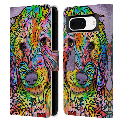 Dean Russo Dogs 3 Sweet Poodle Leather Book Wallet Case Cover For Google Pixel 8