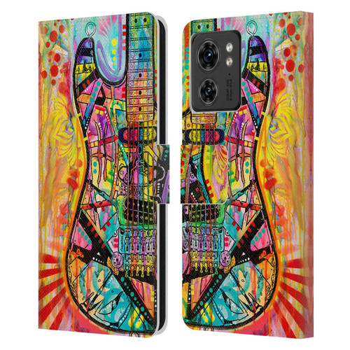 Dean Russo Pop Culture Guitar Leather Book Wallet Case Cover For Motorola Moto Edge 40
