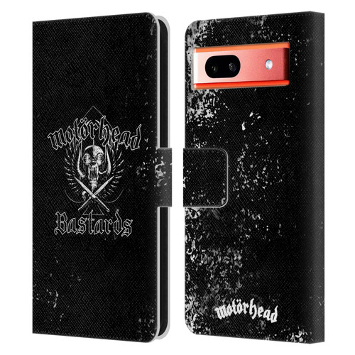 Motorhead Album Covers Bastards Leather Book Wallet Case Cover For Google Pixel 7a