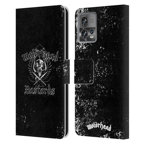 Motorhead Album Covers Bastards Leather Book Wallet Case Cover For Motorola Moto Edge 30 Fusion