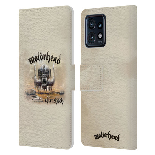 Motorhead Album Covers Aftershock Leather Book Wallet Case Cover For Motorola Moto Edge 40 Pro