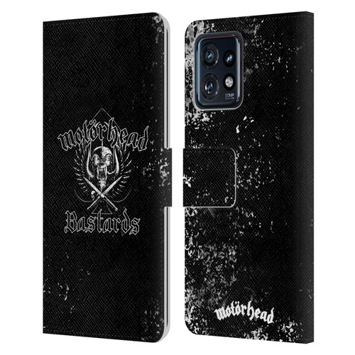 Motorhead Album Covers Bastards Leather Book Wallet Case Cover For Motorola Moto Edge 40 Pro