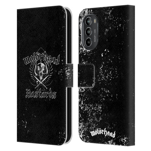 Motorhead Album Covers Bastards Leather Book Wallet Case Cover For Motorola Moto G82 5G