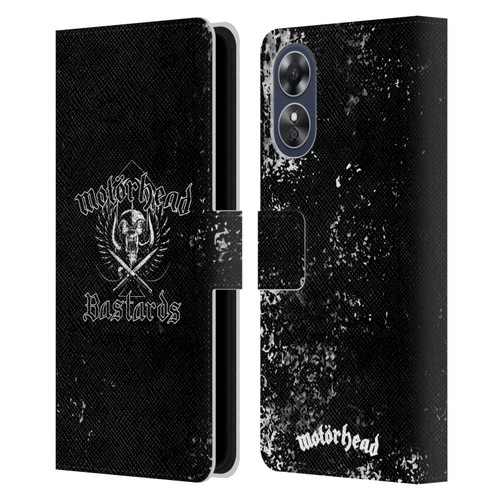 Motorhead Album Covers Bastards Leather Book Wallet Case Cover For OPPO A17