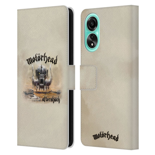 Motorhead Album Covers Aftershock Leather Book Wallet Case Cover For OPPO A78 4G